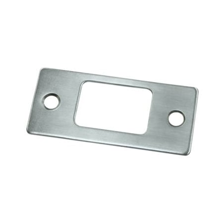 Deltana SP2753U Deadbolt Strike Plate Brushed Chrome, 10PK SP2753U26D-XCP10